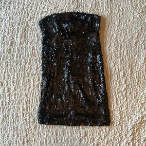 NWT Sparkle and Fade sequin strapless mini
